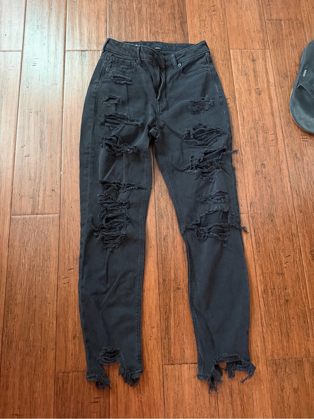 American Eagle Outfitters Black Strigid Jeans